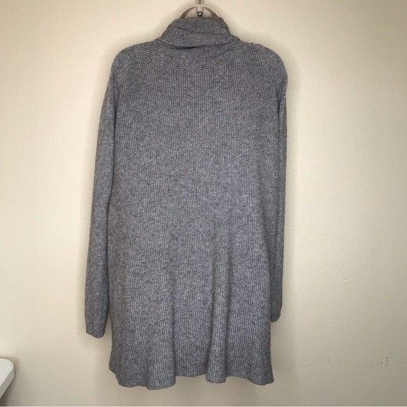 Lovestitch Marled Gray Open Front Cardigan Sweater Women Size Medium Large - Picture 4 of 12